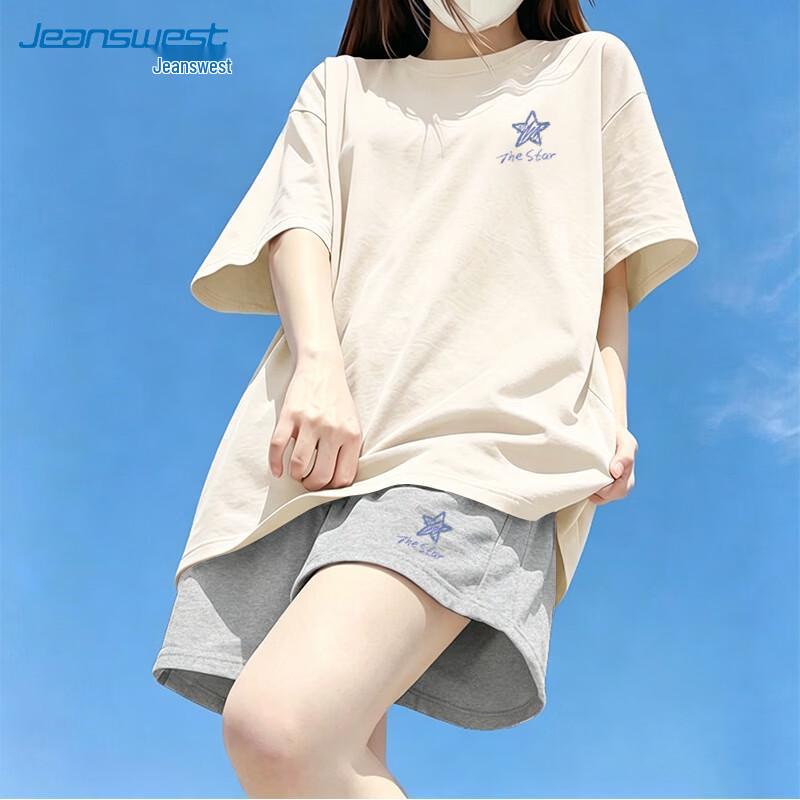 Jeanswest Women's Cotton T-shirt & Shorts Set