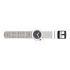 Swatch Pop Series Quartz Movement Black And White Irregular Dot Pattern Fashion Watch 45mm Floral Dial Plastic Case Plastic Strap PNW104