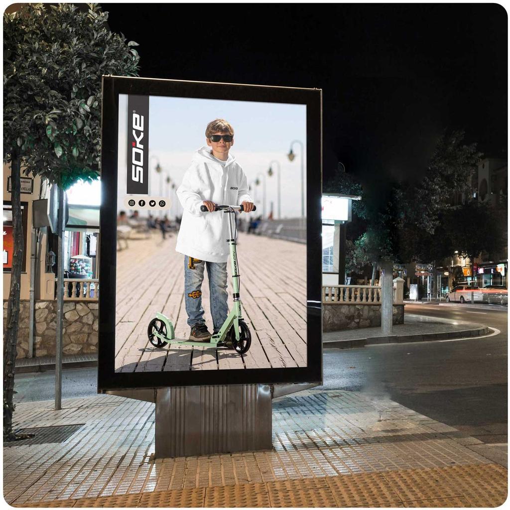 Soke City Green Scooter