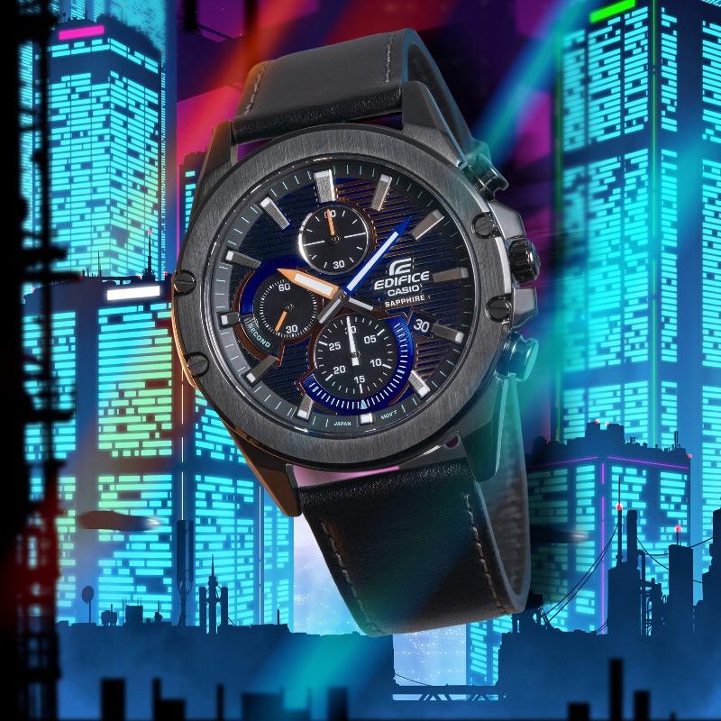 Casio Edifice Men's Stainless Steel 100M Water Resistant Analog Quartz Watch EFR-S567CPL-1B