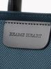 Beams Heart Men's Nylon and Leather Canvas Briefcase in Navy