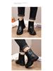 Unisex Winter Fur-Lined Waterproof Slip-On Snow Boots