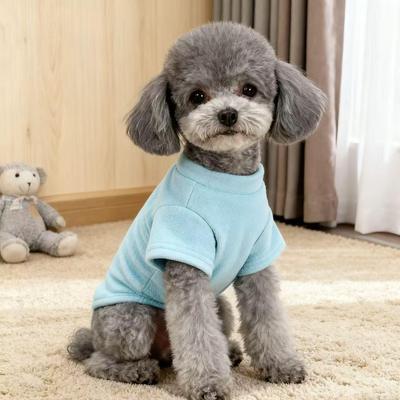 Warm Thick Velvet Pet Clothing for Small Dogs & Cats - Autumn/Winter Style