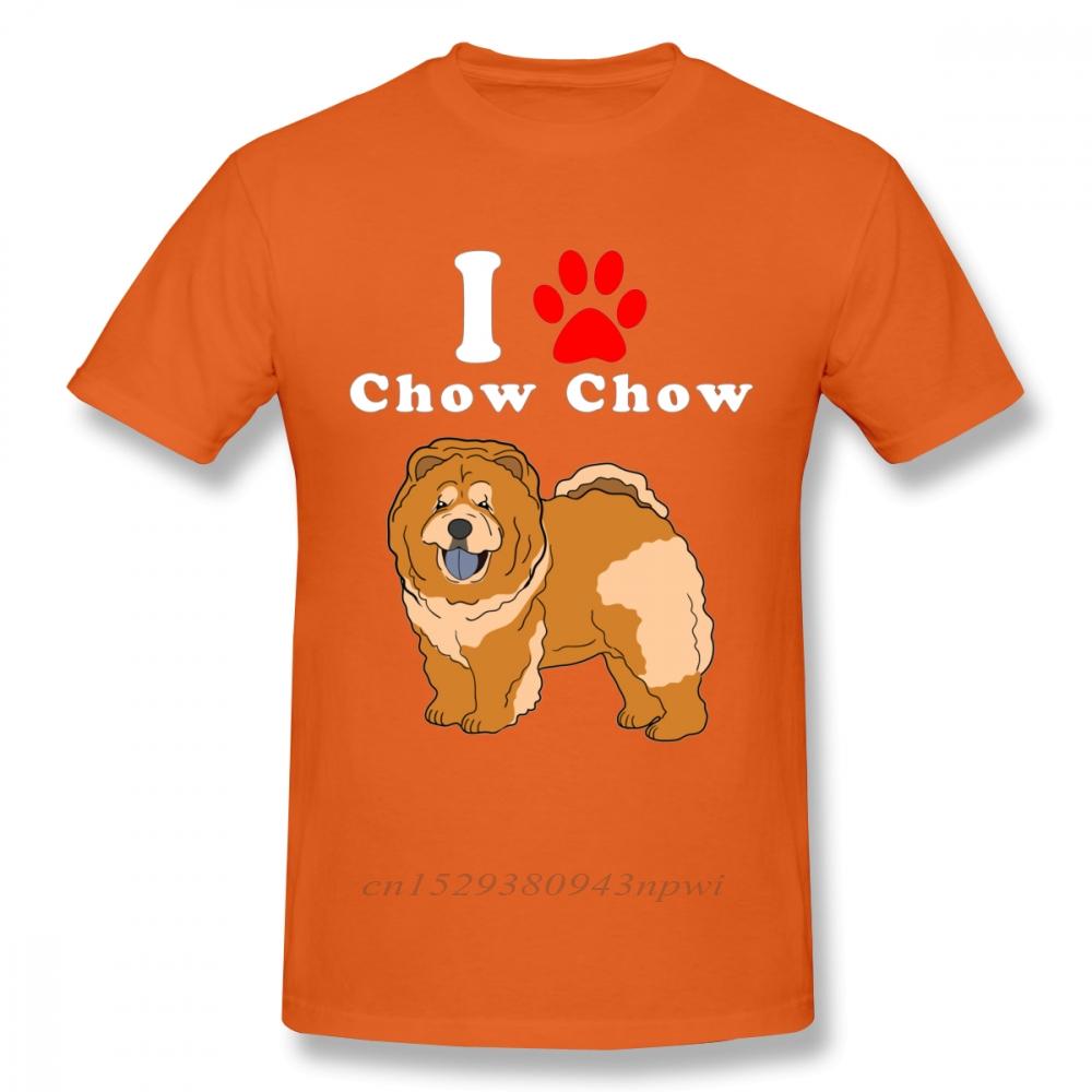 Round Neck I Love My Chow Chow In The Year Of The Dog Adopt Rescue Dog Lover Mom Or Dad Save Abandoned Pet Dot t shirt