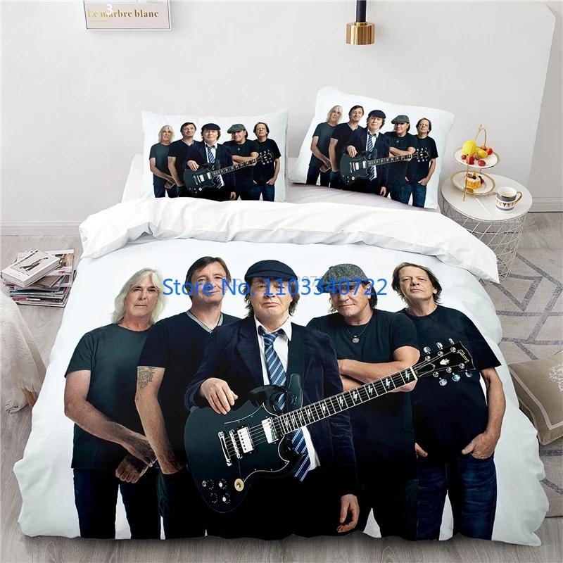 Australia AC DC Music Brand Bedding Set Printed Duvet Cover Set 3D Print Comforter Cover Bedclothes for Boy Girl Sets Decor