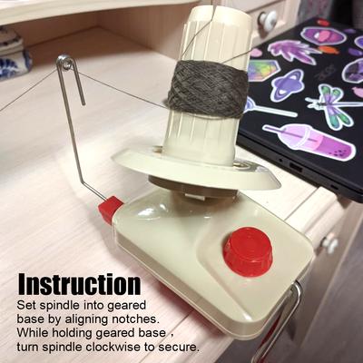 Handmatige Handheld Vezelwol voor DIY Naaien Maken Bol Wol Handbediende Garenwinder Draadstreng Kabelwinder Machine