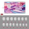 300Pcs Soft Gel Full Cover Short Matte Nail Tips Pre Shaped Acrylic False Nail Manicure Decoration for DIY Nail Art