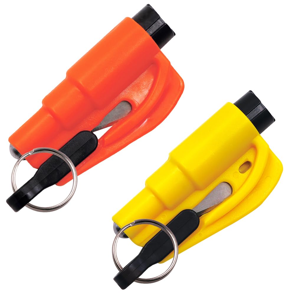 

Safety Hammer, Rescue Hammer, Emergency Escape Hammer, Set of 2, Window Breaking Hammer, For