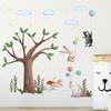 Big Tree Rabbit Balloon Cartoon Wallpaper Living Room Childrens Room Cute Decorative Wall Stickers Self-adhesive Wall Stickers