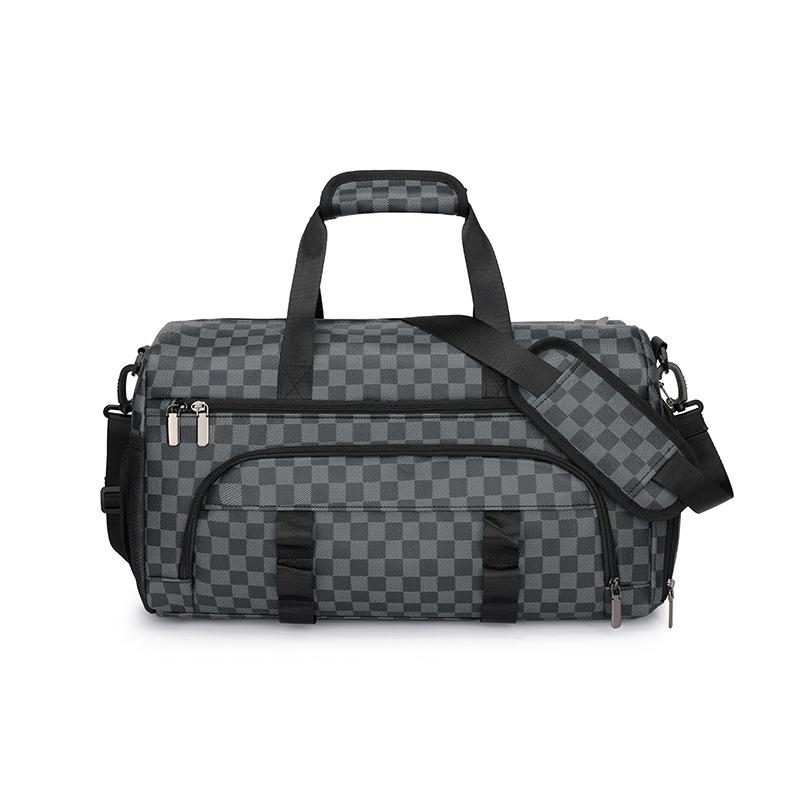 Men's short-distance luggage bag large capacity with shoe compartment decompression portable travel bag indoor sports simple fitness bag