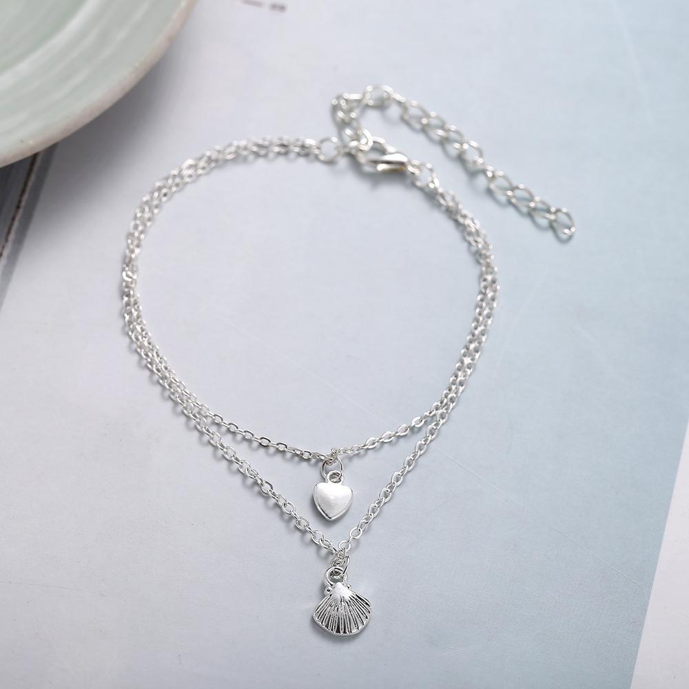 Frauen Mode Fußkettchen Mehrere Stile Retro Anhänger Schmuck Sommer Strand Zubehör