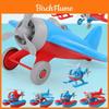 Plastic Spiral Propeller Airplane Model Toy Cartoon Beach Aircraft Wwii Fighter Plane Helicopter Red/blue