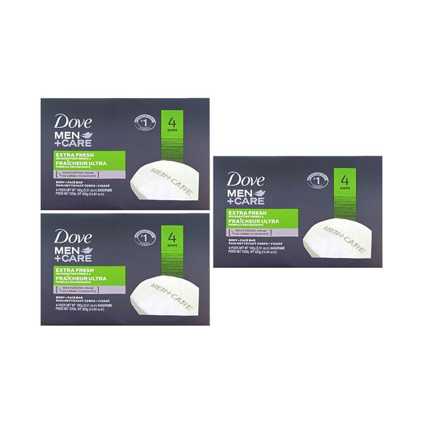 

Dove Men Plus Care Extra Fresh Bar All-in-One Beauty Bar 100g (12 pieces)