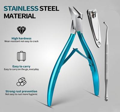 Toe Nail Clipper For Ingrown Or Thick Toenails Toenails Trimmer Professional Podiatrist Toenail Nipper With Stainless Steel Supe