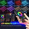 Motorcycle Led Light Strips Wireless RF Remote Control RGB Multi-Color Atmosphere Light for Motorcycle Automobile