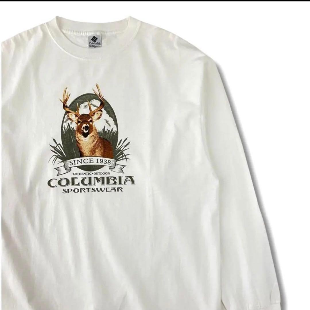 Used Columbia Sportswear Long Sleeve T-Shirt White