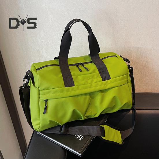 Small Duffel Bag for Sports Gym Bag with Shoe And Wet Clothes Compartment Waterproof Carry-on Travel Bag for Women And Men Weekend Getaway