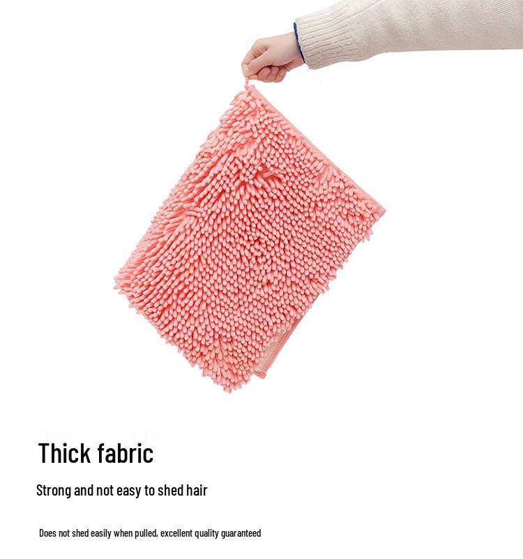 Chenille Non-slip Doormat: Water Absorbent Bathroom & Kitchen Mat