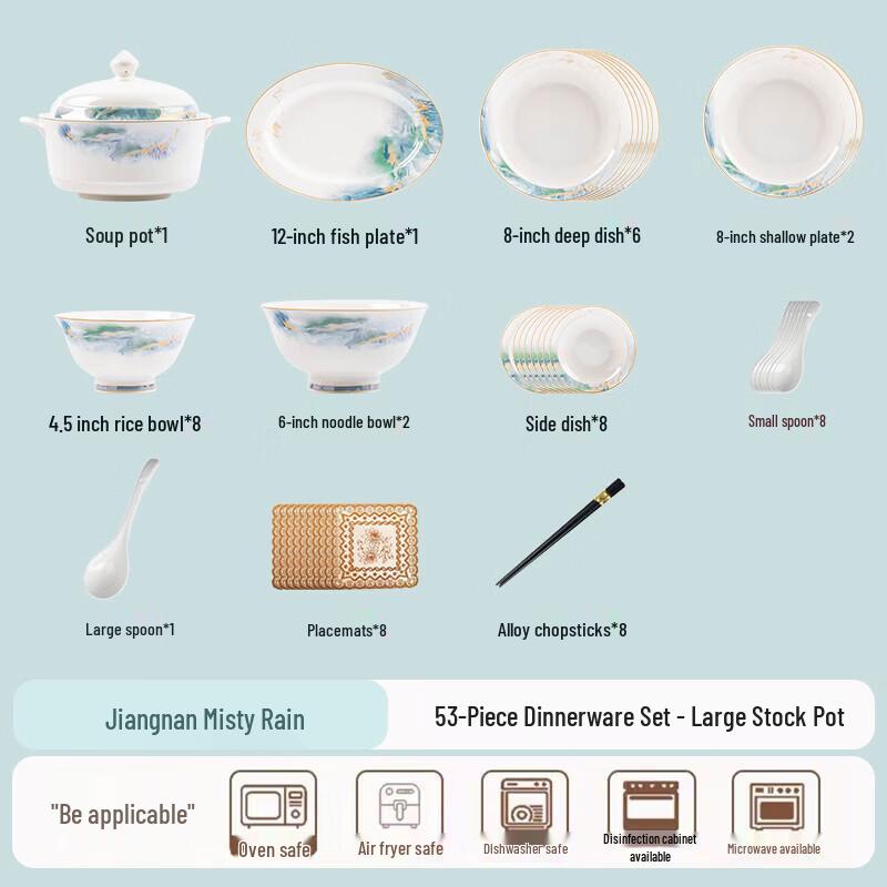 Aesthetic Glazed Ceramic Dinnerware Set