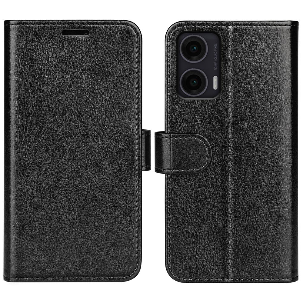 For Motorola Moto G35 5G Wallet Case Crazy Horse Texture Stand Leather Phone Cover
