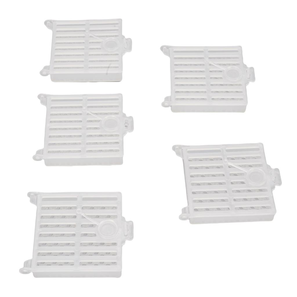 10 STÜCKE Königinnenfangkäfig Kunststoff Transparent Multifunktional Königinnenfangbox für Imkereigeräte