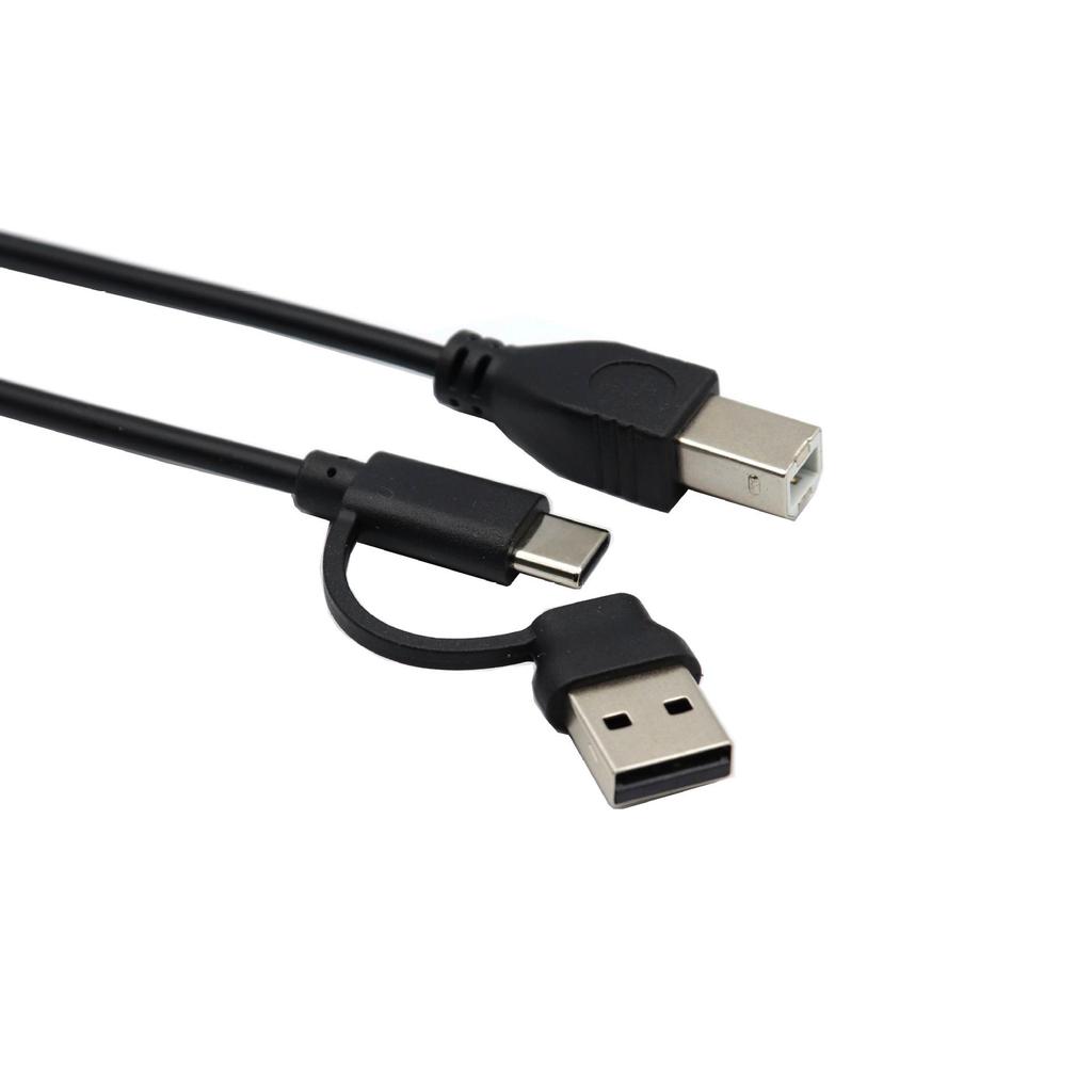 2-in-1 USB-C/Micro USB Printer & Electric Piano Cable for Android