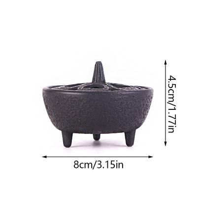 1PC Gietijzeren Wierookbrander Thee Ceremonie Geur Rook Kachel Decoratie Wierookhouder