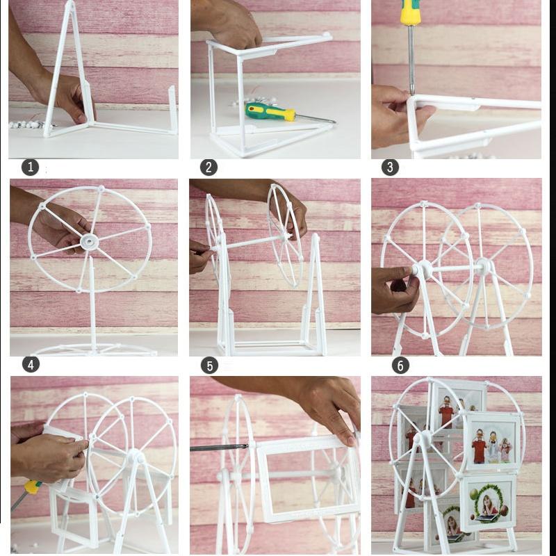 New DIY Creative Desktop Picture Frame 12-Photos Home Decor Crafts  Photo Frames 1set