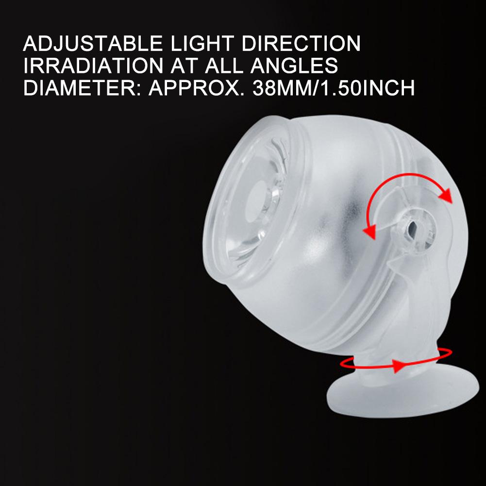 Plast Vattentät Nedsänkbar LED Akvarium Färgglad Gradient Natt Spot Ljus Akvarium