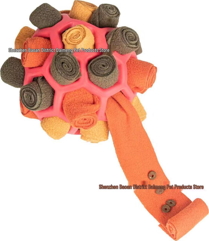 Pet Sniff & Play: Hidden Food Rubber Ball Toy for Dogs