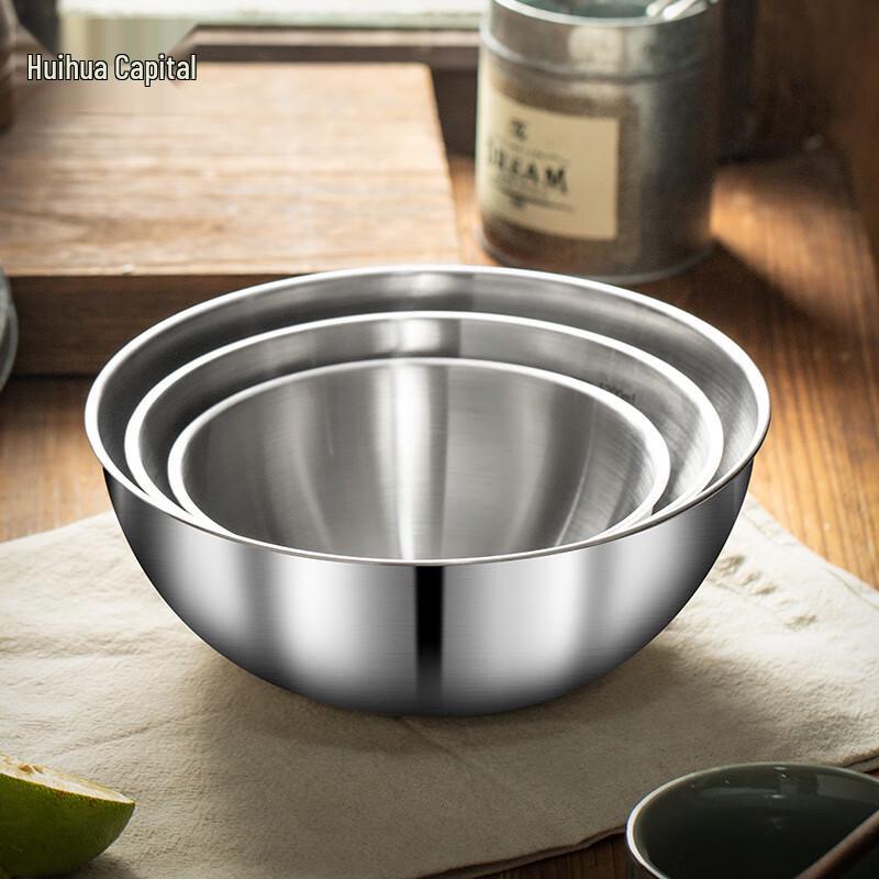 HUIHUADU Stainless Steel Mixing Bowl Set with Scale