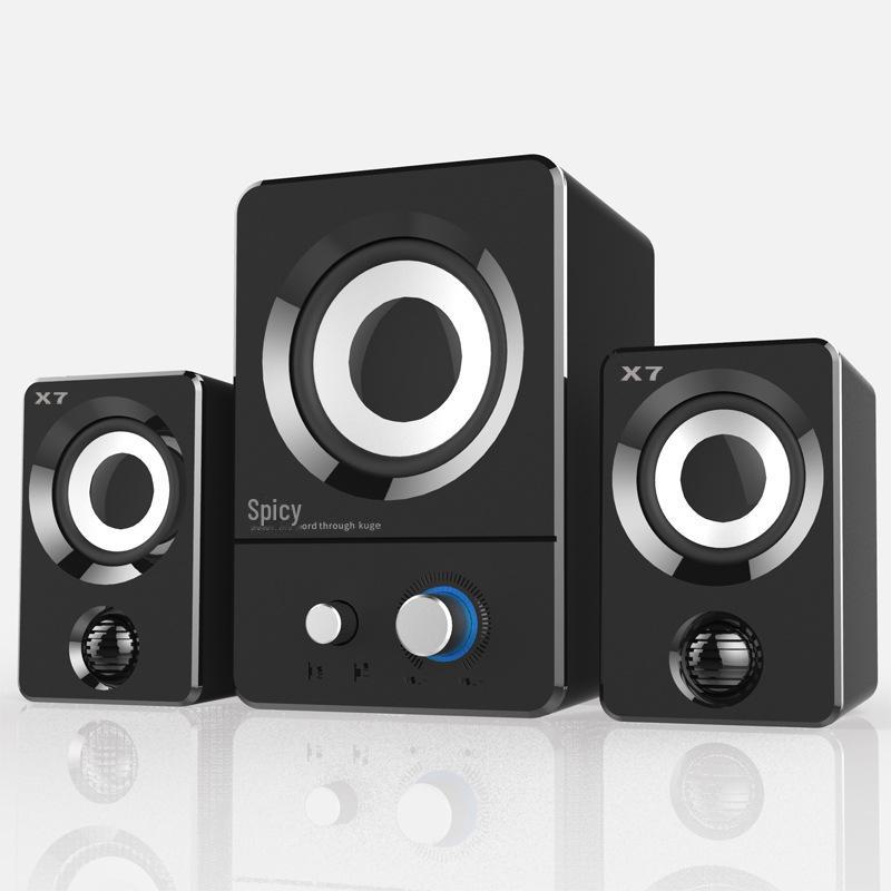 

X7 Мини Мультимедийный Сабвуфер: Компактный динамик для настольного компьютера, ноутбука, мобильного устройства и домашнего использования