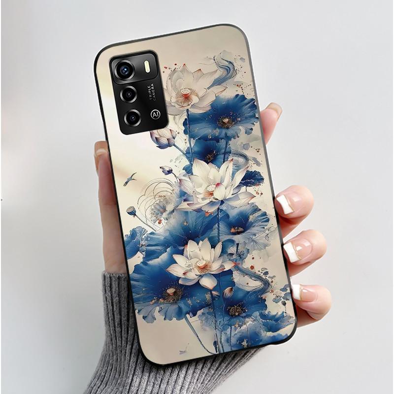 Casing For ZTE Blade V40 Vita 8045/A72 4G Case Luxury Dragon Cute Cool Boys Girls Black Matte Soft TPU Silicone Shell Back Cover
