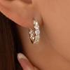 Elegant Zirconia Earrings for Women - High-End, Versatile, Shiny Jewelry