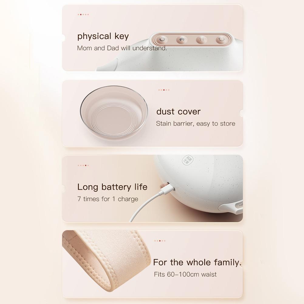 Aparat de masaj electric pentru grăsime pentru burtă Dispozitiv de frământare a abdomenului Bianstone cu 3 niveluri