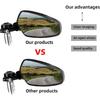 7/8" Motorcycle Mirrors,Bar End Rear View Mirrors Compatible With Honda Grom,Ducati, Suzuki,Yamaha, Kawasaki And More(GOLD)