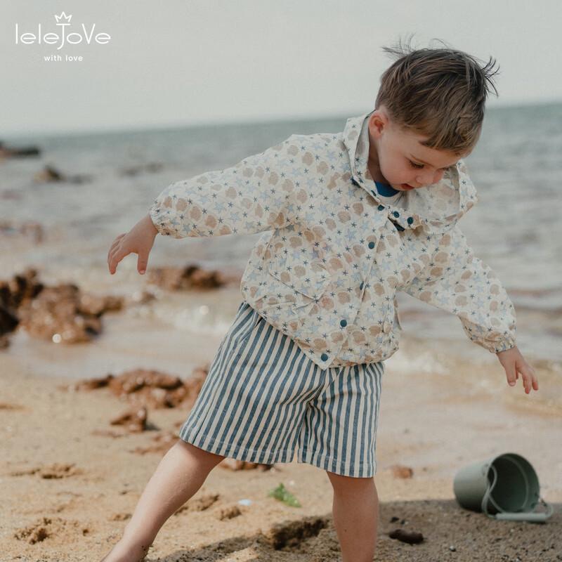 LELE JOVE Boys  Striped Summer Shorts 110
