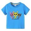 Summer Sprunki Kids Clothes Incredibox Boys Girls  T-shirts Cartoon Game Character Print Tops Cool Comfortable Short Gift
