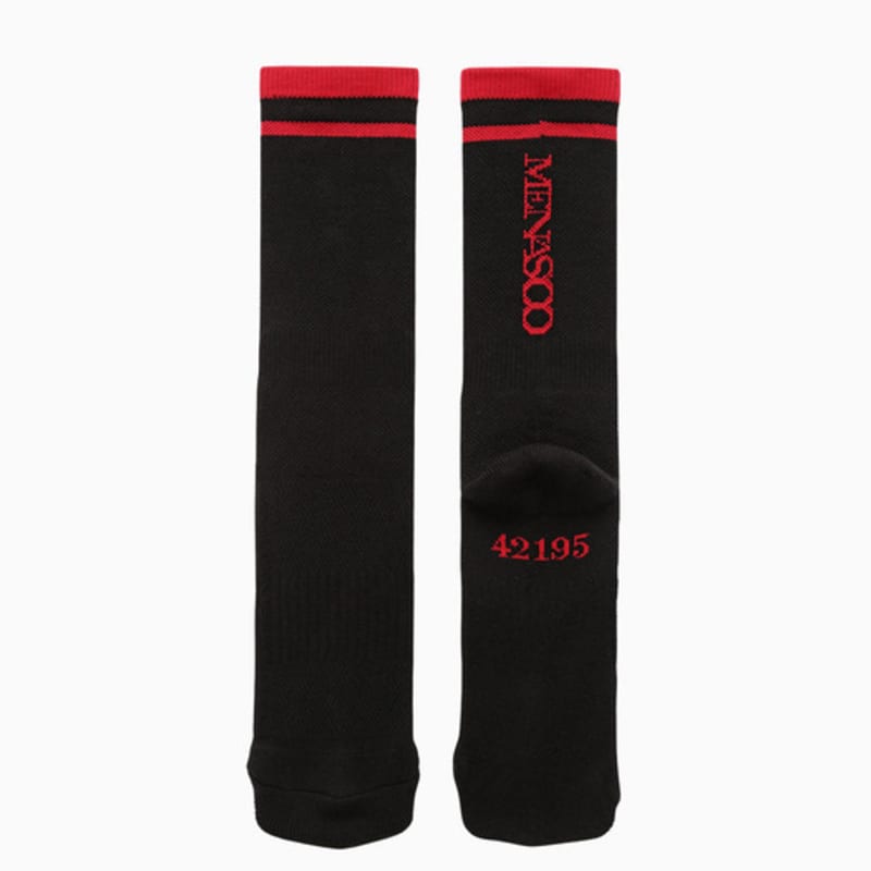 MENASOO RUNNING CREW FLOGGER FIT SOCKS_long_BLACK