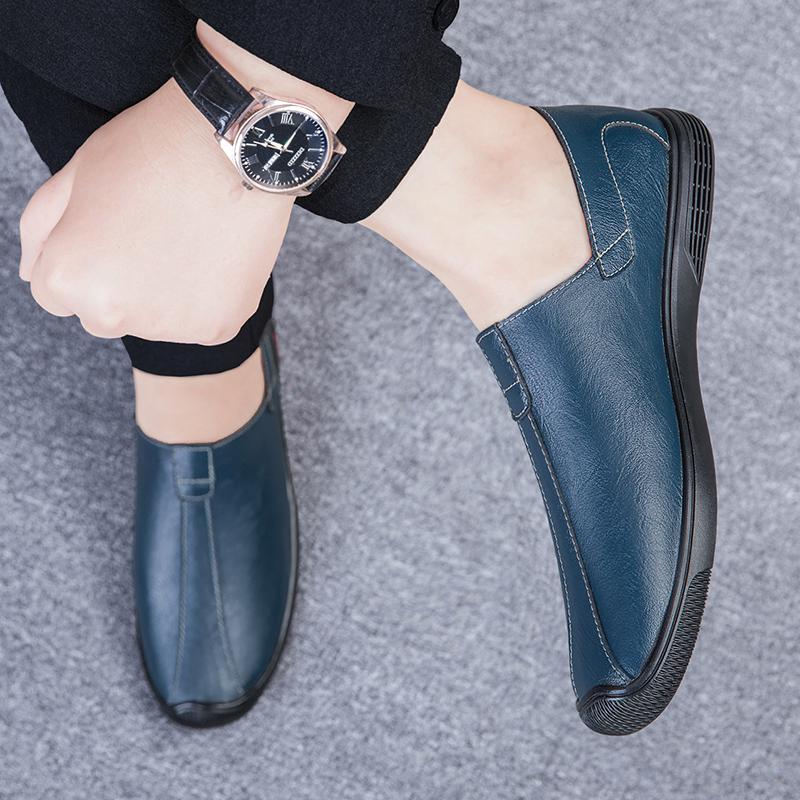 Summer Men Sandals Leisure Beach High Quality Genuine Leather Sandals Fashion Men's  Hollow Out Sandals Luxury Designer Shoes