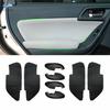 4Pcs Door Panel Armrest Leather Replacement Cover For Subaru Forester 2013-2018
