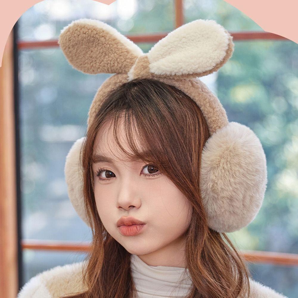 Soft Warm Earflaps Fleece Plush Ear Warmers Fashion Ear Cover  Unisex