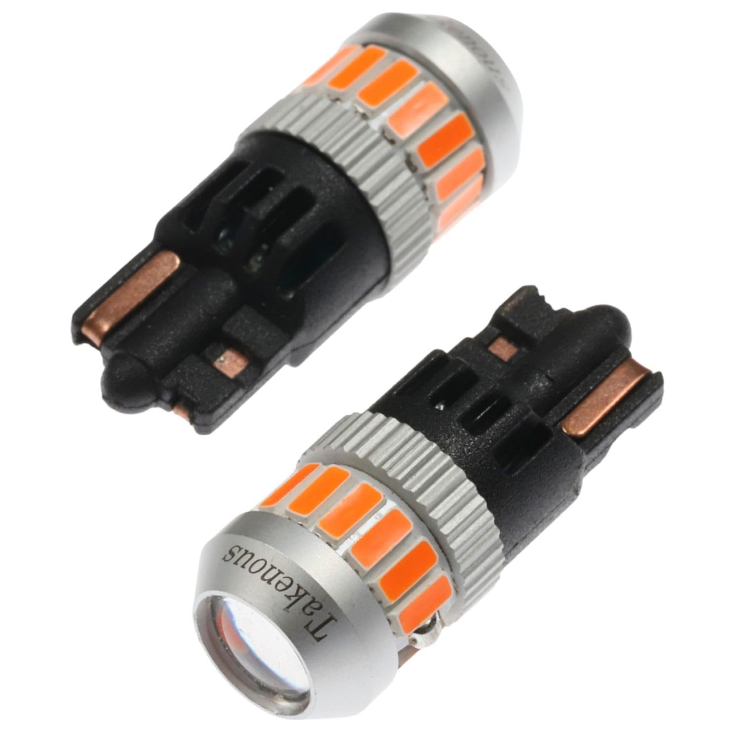 Takenous Takemura Shokai Светодиодная габаритная лампа 24В T10 12В Маленькая габаритная лампа Комплект из 2 ламп, лампочек, (Темно-янтарный)