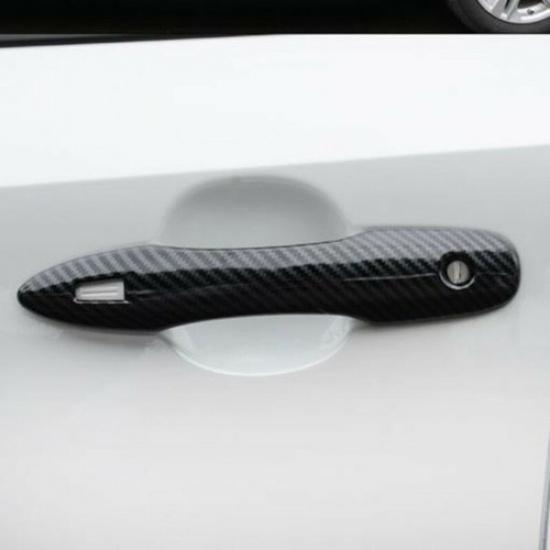 Carbon Fiber Exterior Door Handle Cover Trim For Toyota Corolla Cross 2021 2022