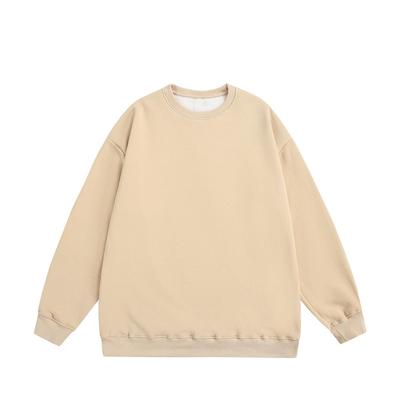 Sweat à capuche pour homme grande taille automne 2025, coupe ample, col rond, couleur unie, manches longues