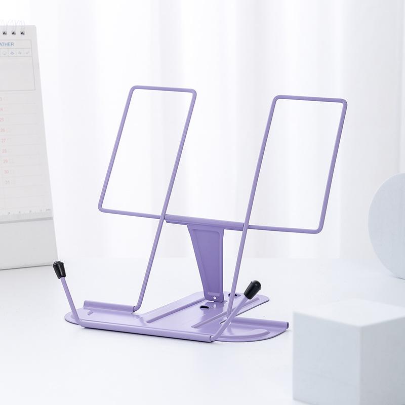 Multifunctional Portable Book Stand - Adjustable Reading Holder for Books, Tablets & Notebooks (Hands-Free Design)