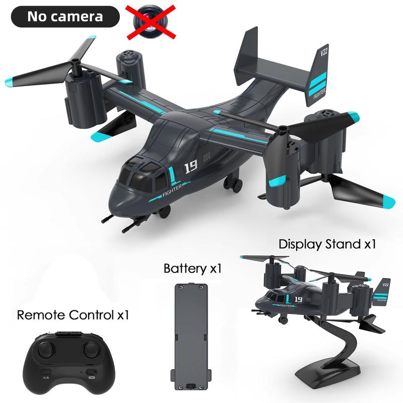New Remote Control Airplane Toy with 480P Camera Suitable for Boys Two-in-One Air-Land Mode Helicopter Radio Drone Children Boy Christmas Gift
