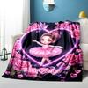 1PC Custom Name Pink Roses Hummingbird Blanket Versatile,all-season Throw Suitable for the Living Room,bedroom,camping,travel,and Gift