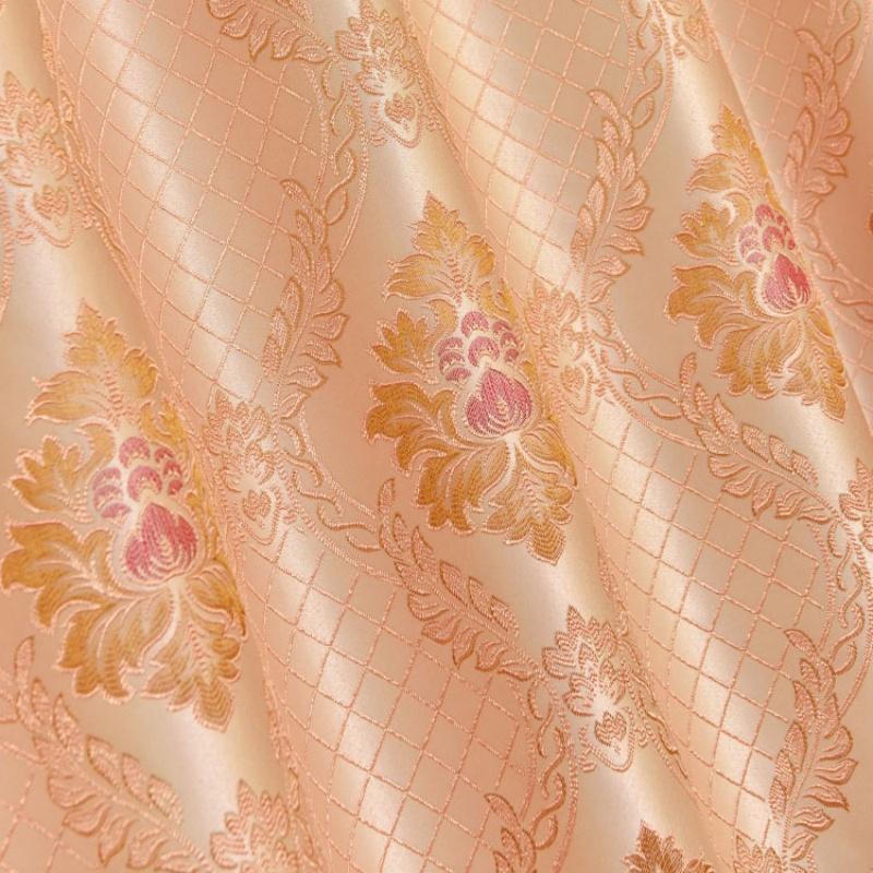 Luxury Modern Jacquard Blackout Curtains - High Precision Woven Fabric Thermal Insulated Window Drapes Home Deco