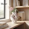 Langlebige Leichte Vase 3D Gedruckte Flammenvase, Dekorativ für Trockenblumen, Umweltfreundliches PLA Künstlerischer Tischplatten Blumen Haus Wohnzimmer Dekor Halter